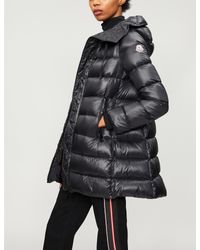 suyen hooded long puffer coat