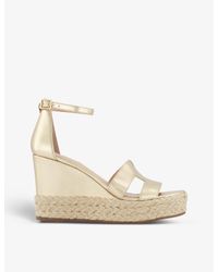 dune white wedge sandals