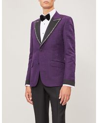 purple evening jacket