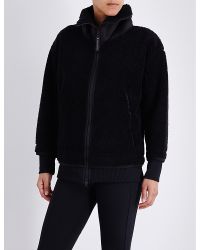 black teddy fleece jacket