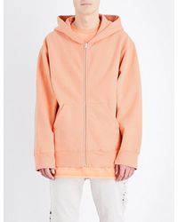 orange yeezy hoodie