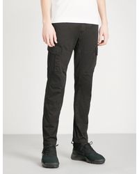 cp company cargo trousers black