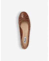 dune tan ballet pumps