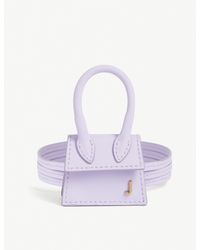 Jacquemus Purple Le Chiquiti Leather Micro Bag