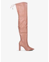 carvela silver boots