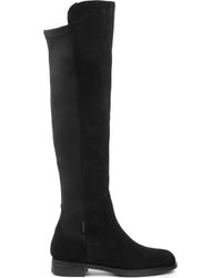 Carvela Kurt Geiger Leather Walnut Knee-high Boots in Black - Lyst