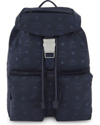 mcm dieter monogrammed nylon backpack