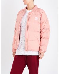 pink adidas puffer jacket