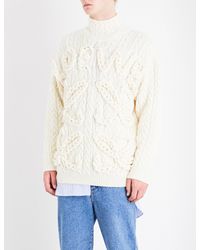 loewe cable knit sweater
