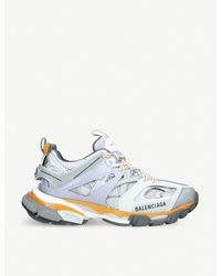 Balenciaga Track Trainers in Orange White Sneakers