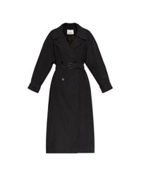 Isabel Marant Black Trench Coat 'Elea'