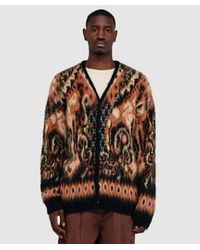 Needles Zipped Mohair Cardigan in Black for Men | Lyst