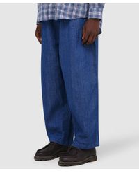 パンツ ANGLAN-Long Tuck Wing Balloon Denim Pant ANGLAN（アングラン） ジーンズ AG-Unbalance Long Tuck Denim Balloon