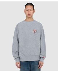Human Made Heart Heavyweight Sweatshirt in Gray for Men | Lyst