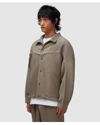 Homme Plissé Issey Miyake Kite Jacket in Black for Men | Lyst