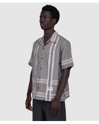 Neighborhood Monogram Pattern Hawaiian Shirt in Black for Men | Lyst