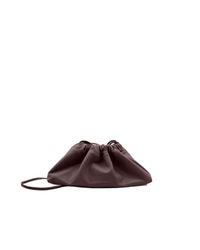STUDIO AMELIA Brown Mini Drawstring Bag