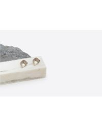 Quarry - Rone White Bronze Earrings - Lyst