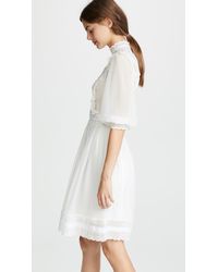 bishop sleeve white dress