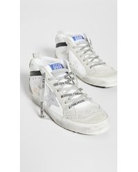 golden goose mid star white ice silver turquoise