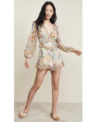 Zimmermann Multicolor Ninety-six Flutter Playsuit