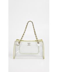 clear chanel tote