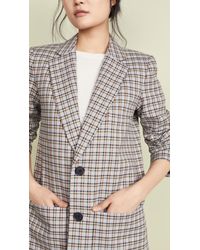 Tibi Multicolor Zion Plaid Lab Coat
