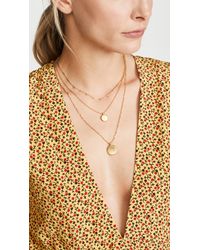 madewell coin necklace metallic