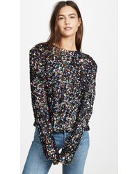 multicolour sequin top