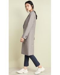 Tibi Multicolor Zion Plaid Lab Coat