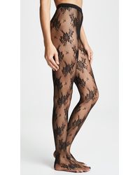 Wolford Black Lea Tights