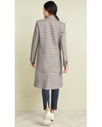 Tibi Multicolor Zion Plaid Lab Coat