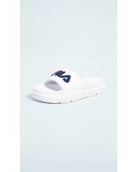 fluffy fila slides