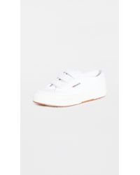 Superga Canvas 2750 Velcro Sneakers in White - Lyst
