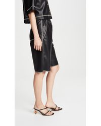 yolie nanushka faux shorts leather