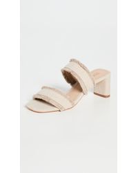 Schutz Canvas Amely Mid Block Sandals - Lyst