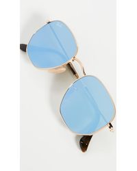 ray ban hexagonal mirrored sunglasses