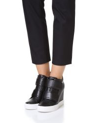 dkny grayson wedge sneakers