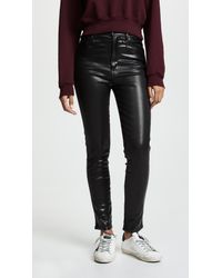 agolde roxanne leatherette