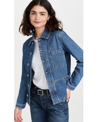 apc denim jacket womens
