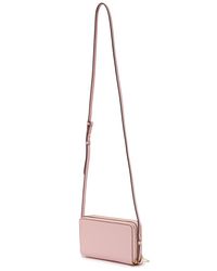Tory Burch Leather Parker Double Zip Mini Bag in Pink - Lyst
