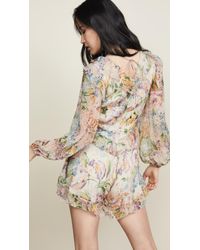 Zimmermann Multicolor Ninety-six Flutter Playsuit