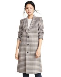 Tibi Multicolor Zion Plaid Lab Coat