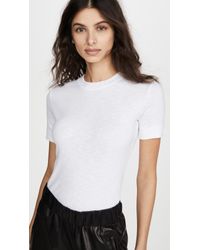 Vince Womens Short Sleeve Shrunken Tee