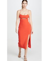 bec and bridge ulla asym midi dress