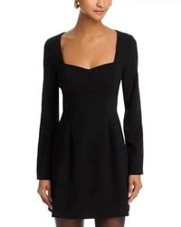 french connection women's ennis satin long sleeve mini dress French Connection Ennis Satin Long Sleeve Mini Dress in White