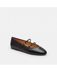 COACH Mary Jane Shoes in Black | Lyst