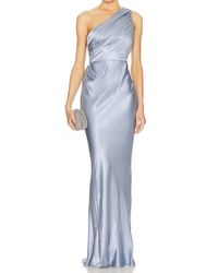 strapless open back dress Metallic Pleated Maxi Dress  Intrigue
