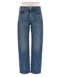 デニム・ジーパン Denim X Alexander Wang Slit Hem Prestyle Hotfix Mesh Undie' Denim x alexander wang 'slit hem prestyle hotfix mesh undie