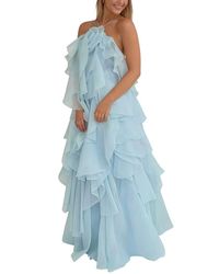 chinese dress ladies Linda Charm Printed Maxi Dress  Bluefly